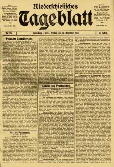 Niederschlesisches Tageblatt, no 279 (Freitag, den 28. November 1913)