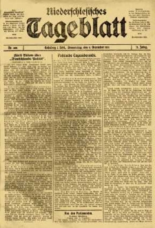 Niederschlesisches Tageblatt, no 284 (Donnerstag, den 4. Dezember 1913)