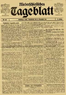 Niederschlesisches Tageblatt, no 298 (Sonnabend, den 20. Dezember 1913)