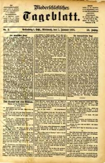Niederschlesisches Tageblatt, no 3 (Grünberg i. Schl., Mittwoch, den 5. Januar 1898)