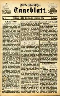 Niederschlesisches Tageblatt, no 7 (Grünberg i. Schl., Sonntag, den 9. Januar 1898)