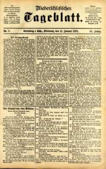Niederschlesisches Tageblatt, no 9 (Grünberg i. Schl., Mittwoch, den 12. Januar 1898)
