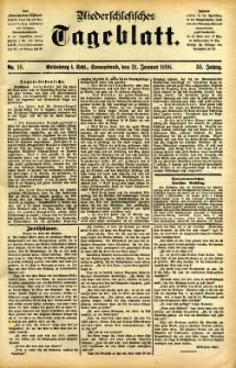 Niederschlesisches Tageblatt, no 18 (Grünberg i. Schl., Sonnabend, den 21. Januar 1898)