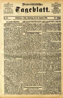 Niederschlesisches Tageblatt, no 25 (Grünberg i. Schl., Sonntag, den 30. Januar 1898)