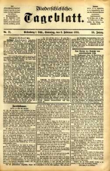 Niederschlesisches Tageblatt, no 31 (Gr&uuml;nberg i. Schl., Sonntag, den 6. Februar 1898)