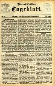 Niederschlesisches Tageblatt, no 35 (Grünberg i. Schl., Freitag, den 11. Februar 1898)