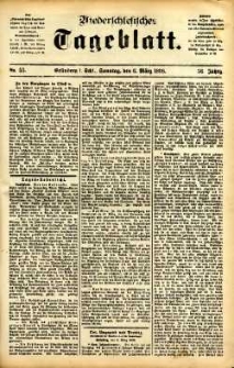 Niederschlesisches Tageblatt, no 55 (Grünberg i. Schl., Sonntag, den 6. März 1898)
