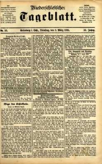 Niederschlesisches Tageblatt, no 56 (Grünberg i. Schl., Dienstag, den 8. März 1898)