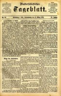 Niederschlesisches Tageblatt, no 60 (Grünberg i. Schl., Sonnabend, den 12. März 1898)