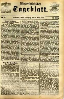 Niederschlesisches Tageblatt, no 68 (Grünberg i. Schl., Dienstag, den 22. März 1898)