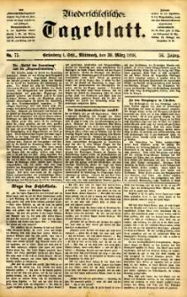 Niederschlesisches Tageblatt, no 75 (Grünberg i. Schl., Mittwoch, den 30. März 1898)