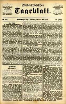 Niederschlesisches Tageblatt, no 108 (Grünberg i. Schl., Dienstag, den 10. Mai 1898)