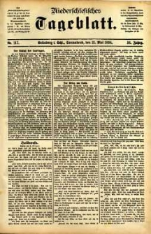 Niederschlesisches Tageblatt, no 117 (Grünberg i. Schl., Sonnabend, den 21. Mai 1898)