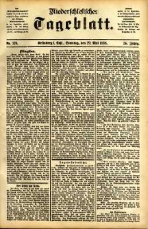 Niederschlesisches Tageblatt, no 124 (Grünberg i. Schl., Sonntag, den 29. Mai 1898)