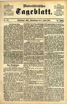 Niederschlesisches Tageblatt, no 128 (Grünberg i. Schl., Sonnabend, den 4. Juni 1898)