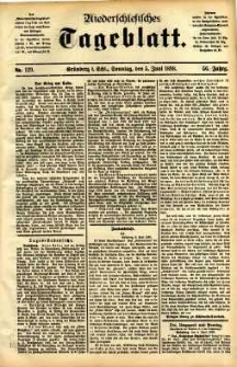 Niederschlesisches Tageblatt, no 130 (Grünberg i. Schl., Dienstag, den 7. Juni 1898)