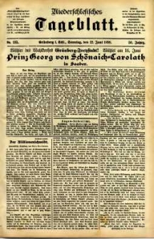 Niederschlesisches Tageblatt, no 135 (Grünberg i. Schl., Sonntag, den 12. Juni 1898)