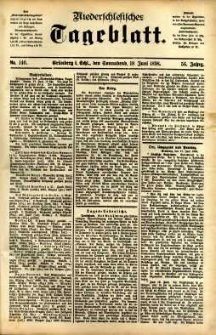 Niederschlesisches Tageblatt, no 140 (Grünberg i. Schl., Sonnabend, den 18. Juni 1898)