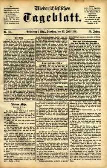 Niederschlesisches Tageblatt, no 160 (Grünberg i. Schl., Dienstag, den 12. Juli 1898)