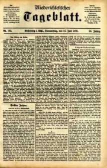 Niederschlesisches Tageblatt, no 162 (Grünberg i. Schl., Donnerstag, den 14. Juli 1898)