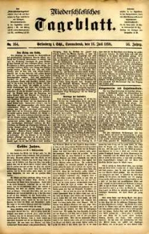 Niederschlesisches Tageblatt, no 164 (Grünberg i. Schl., Sonnabend, den 16. Juli 1898)