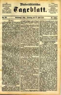 Niederschlesisches Tageblatt, no 165 (Grünberg i. Schl., Sonntag, den 17. Juli 1898)