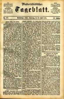 Niederschlesisches Tageblatt, no 177 (Grünberg i. Schl., Sonntag, den 31. Juli 1898)