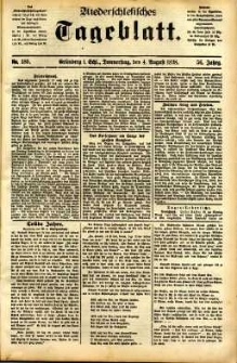 Niederschlesisches Tageblatt, no 180 (Grünberg i. Schl., Donnerstag, den 4. August 1898)