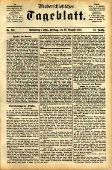 Niederschlesisches Tageblatt, no 193 (Grünberg i. Schl., Freitag, den 19. August 1898)
