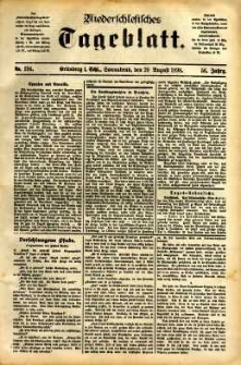 Niederschlesisches Tageblatt, no 194 (Grünberg i. Schl., Sonnabend, den 20. August 1898)