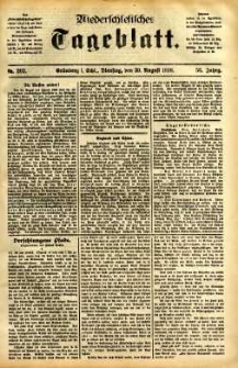 Niederschlesisches Tageblatt, no 202 (Grünberg i. Schl., Dienstag, den 30. August 1898)