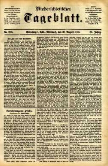 Niederschlesisches Tageblatt, no 203 (Grünberg i. Schl., Mittwoch, den 31. August 1898)