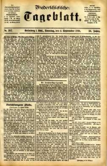 Niederschlesisches Tageblatt, no 207 (Grünberg i. Schl., Sonntag, den 4. September 1898)