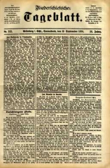 Niederschlesisches Tageblatt, no 212 (Grünberg i. Schl., Sonnabend, den 10. September 1898)