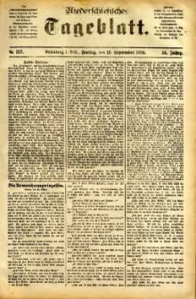 Niederschlesisches Tageblatt, no 217 (Grünberg i. Schl., Freitag, den 16. September 1898)