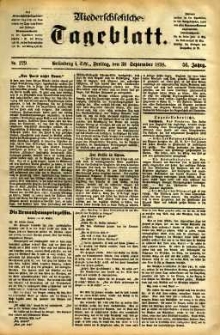 Niederschlesisches Tageblatt, no 229 (Grünberg i. Schl., Freitag, den 30. September 1898)