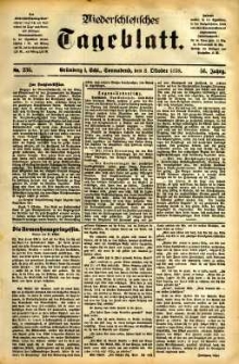 Niederschlesisches Tageblatt, no 236 (Grünberg i. Schl., Sonnabend, den 8. Oktober 1898)