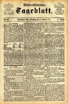 Niederschlesisches Tageblatt, no 238 (Grünberg i. Schl., Dienstag, den 11. Oktober 1898)