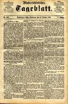 Niederschlesisches Tageblatt, no 239 (Grünberg i. Schl., Mittwoch, den 12. Oktober 1898)