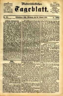 Niederschlesisches Tageblatt, no 251 (Grünberg i. Schl., Mittwoch, den 26. Oktober 1898)