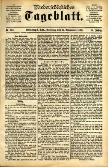 Niederschlesisches Tageblatt, no 267 (Grünberg i. Schl., Sonntag, den 13. November 1898)