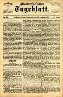 Niederschlesisches Tageblatt, no 301 (Grünberg i. Schl., Sonnabend, den 24. Dezember 1898)