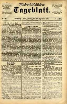 Niederschlesisches Tageblatt, no 305 (Grünberg i. Schl., Freitag, den 30. Dezember 1898)