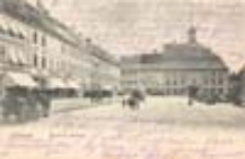 Krosno Odrzańskie / Crossen a. O.; Markt mit Rathaus; Rynek z ratuszem