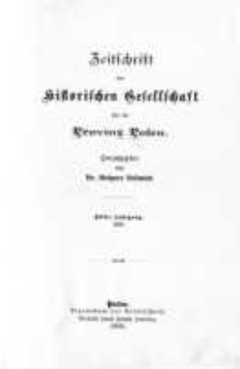 Zeitschrift der Historischen Gesellschaft für die Provinz Posen, Jg. 11 (1896)