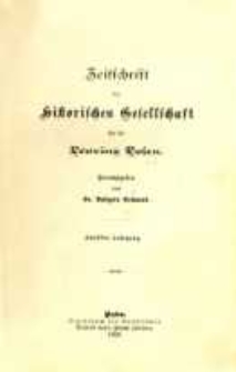 Zeitschrift der Historischen Gesellschaft für die Provinz Posen, Jg. 12 (1897)