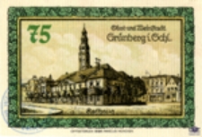 Obst - und Weinstadt Gr&uuml;nberg i. Schl. - Rathaus / Miasto owoc&oacute;w i wina Zielona G&oacute;ra na Śląsku - Ratusz