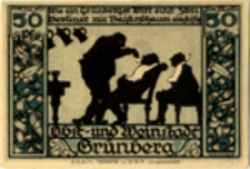 Wie ein Gr&uuml;nberger Wirt einst zwei Berliner mit Beiserschaum einseifte, 50 pf / Jak to pewnego razu zielonog&oacute;rski gospodarz namydlił dw&oacute;ch berlińczyk&oacute;w pianką, 50 fenig&oacute;w