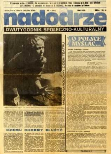 Nadodrze: dwutygodnik społeczno-kulturalny, nr 1 (28 marca-10 kwietnia 1982)