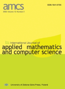 International Journal of Applied Mathematics and Computer Science (AMCS) 2002, volume 12, number 2
